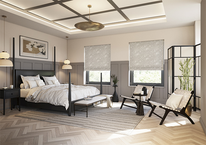 Laura Ashley Pussy Willow, Steel - Roman Blind - Image 6